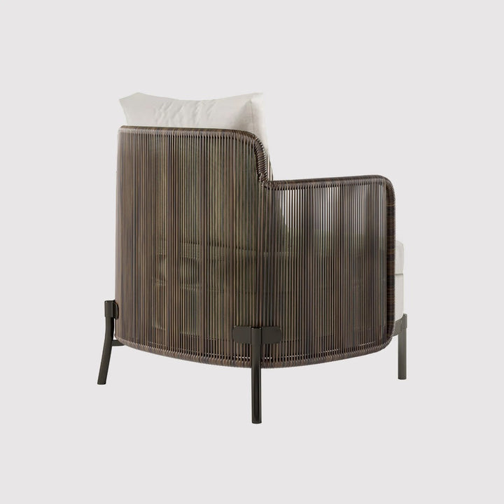 Viov Outdoor Garden Balcony Sofa Set 3 Seater,2 Single seater and 1 Center Table Set (Brown)