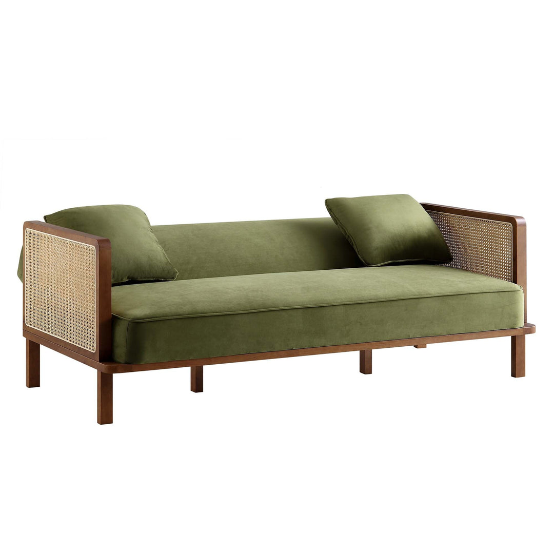 Savely Solid Wood Sheesham Sofa Come Bed for Living Room