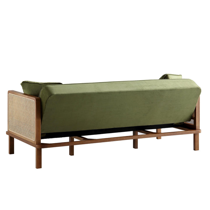 Savely Solid Wood Sheesham Sofa Come Bed for Living Room