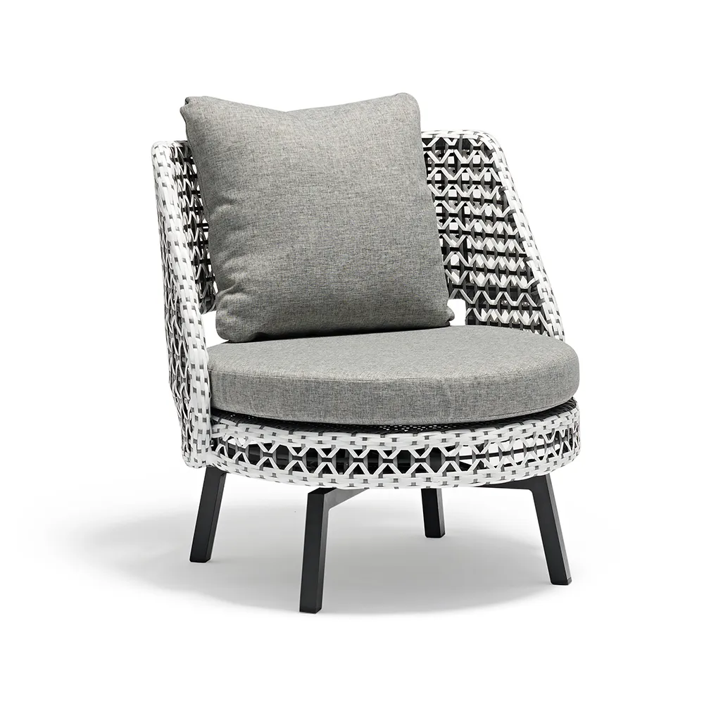 Bufil Outdoor Garden Balcony Sofa Set 2 Seater,2 Single seater and 2 Center Table Set (Grey)