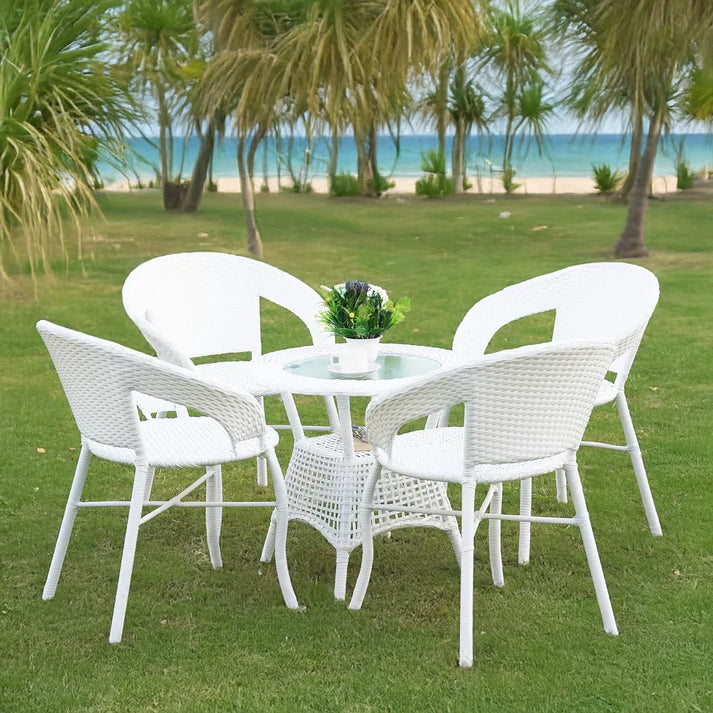 Kennedy 5-Piece Outdoor Rattan Wicker Patio Bistro Set