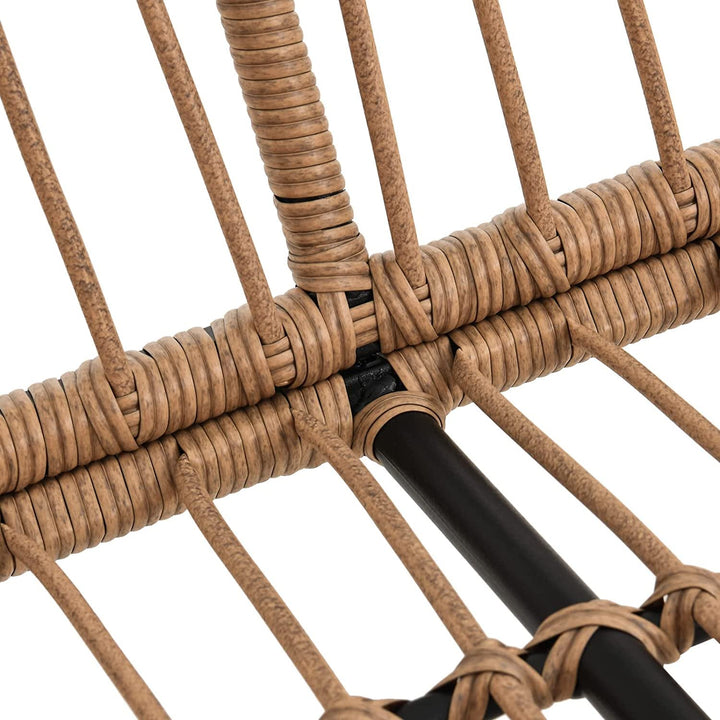 Tyamo Outdoor Garden Balcony Sofa Set 5 Seater and 1 Center Table Set (Tan + Beige)