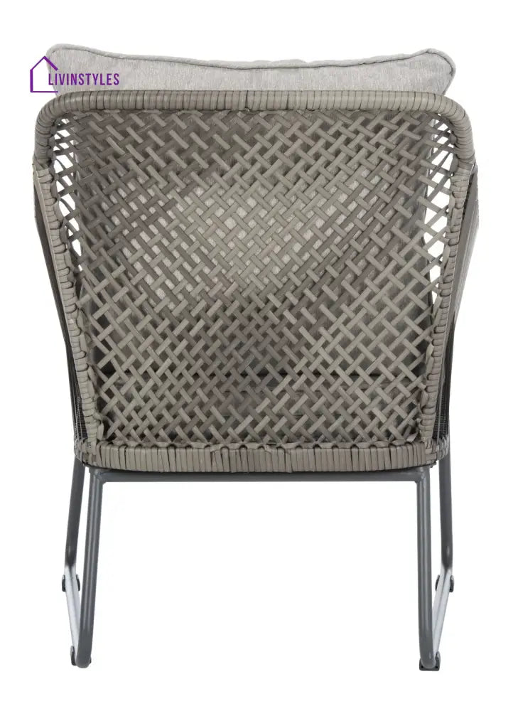 Aadhan Outdoor Patio Seating Set 2 Chairs and 1 Table Set (Grey) - Coffee Table Sets