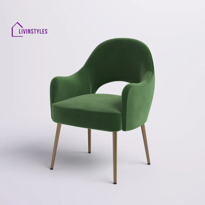 Aadhira Metal and Fabric Arm Chair | Living Room Chair | Lounge Chair