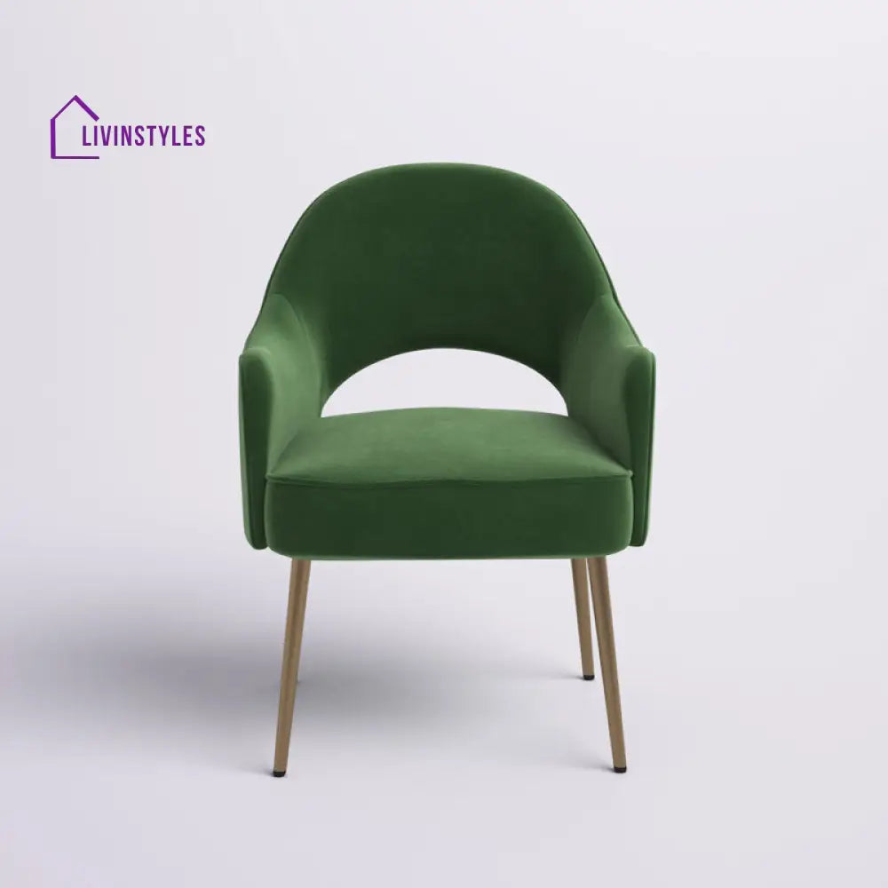 Aadhira Metal and Fabric Arm Chair | Living Room Chair | Lounge Chair