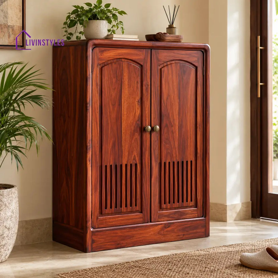 Aadhira Wooden Shoe Rack for Home | Shoe Cabinet