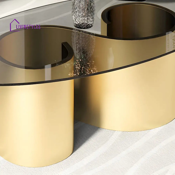 Aadhya Coffee Table for Living Room | Oval Shaped