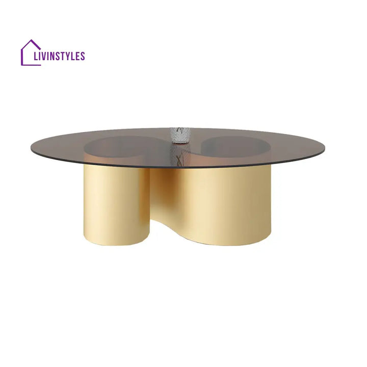 Aadhya Coffee Table for Living Room | Oval Shaped
