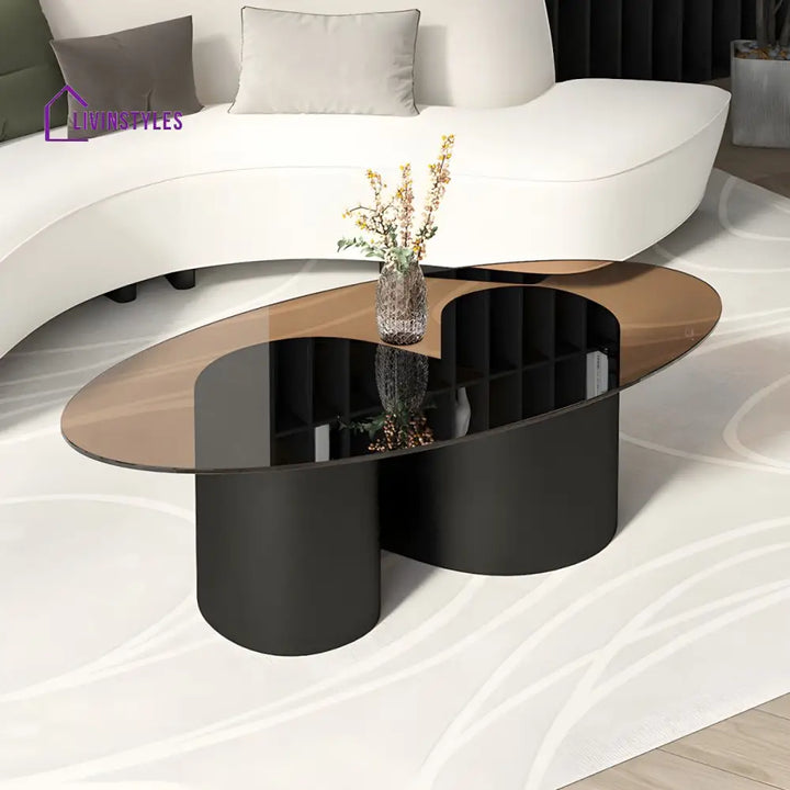 Aadhya Coffee Table for Living Room | Oval Shaped