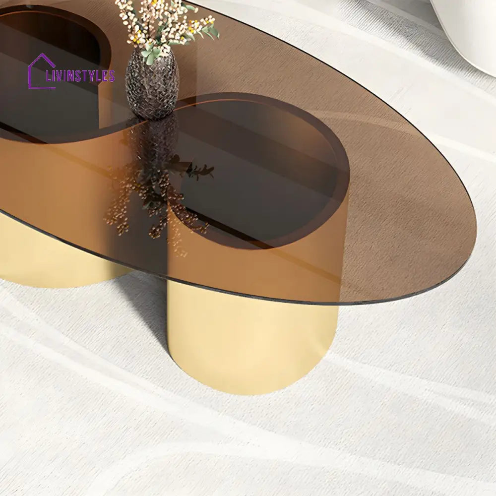 Aadhya Coffee Table for Living Room | Oval Shaped