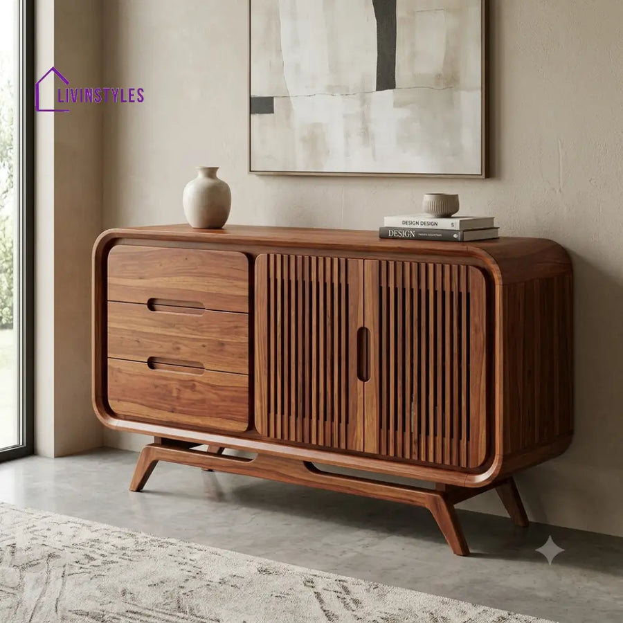 Aadhya Premium Wooden Sideboard and Cabinet for Living Room