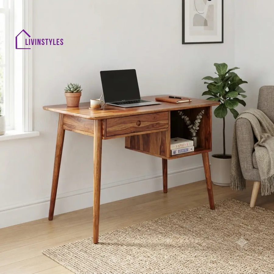 Aadhya Sheesham Wood Study Table for Home | Wooden Study Table