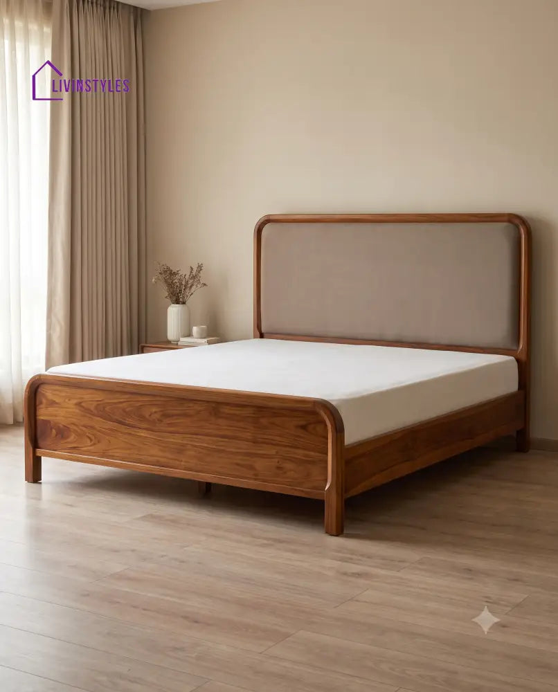 Aadhya Wooden Bed | Solid Wood Double Bed | Wooden King size bed & Wooden Queen size bed