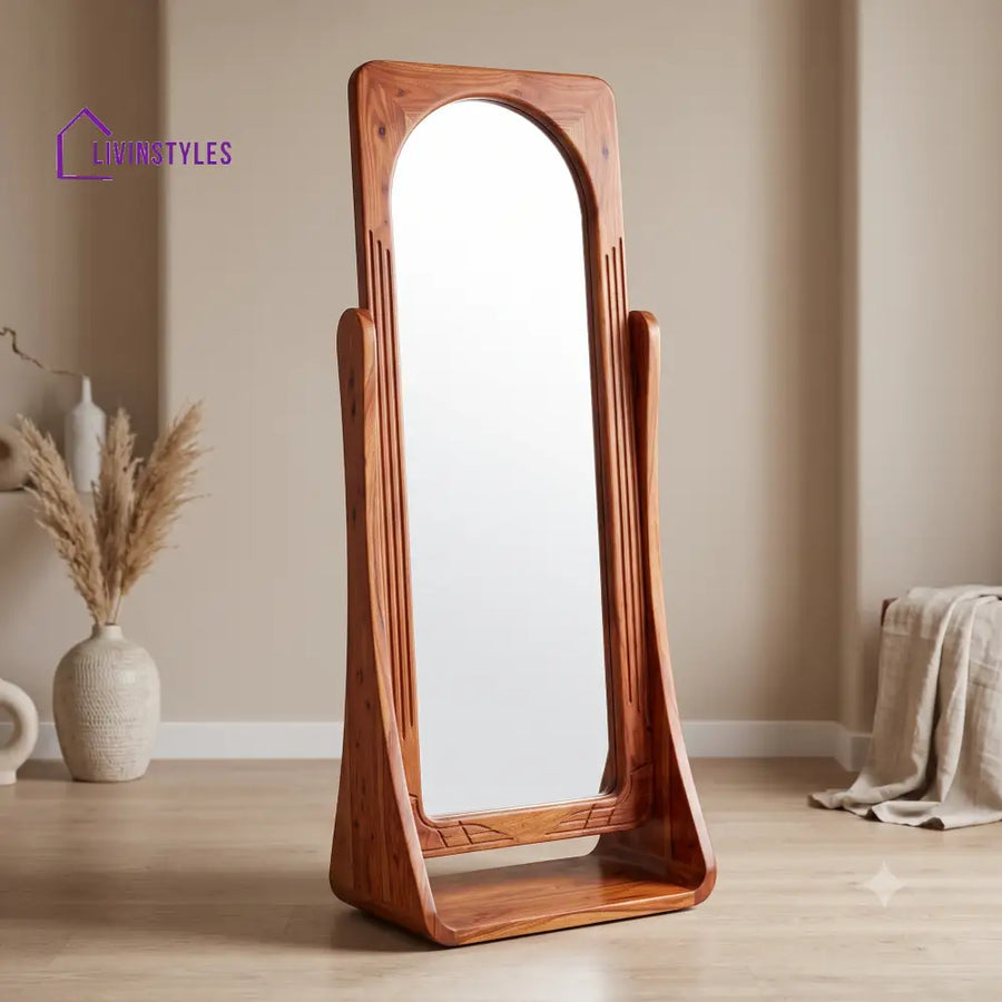 Aadhya Wooden Full Length Mirror for Bedroom & Living Room
