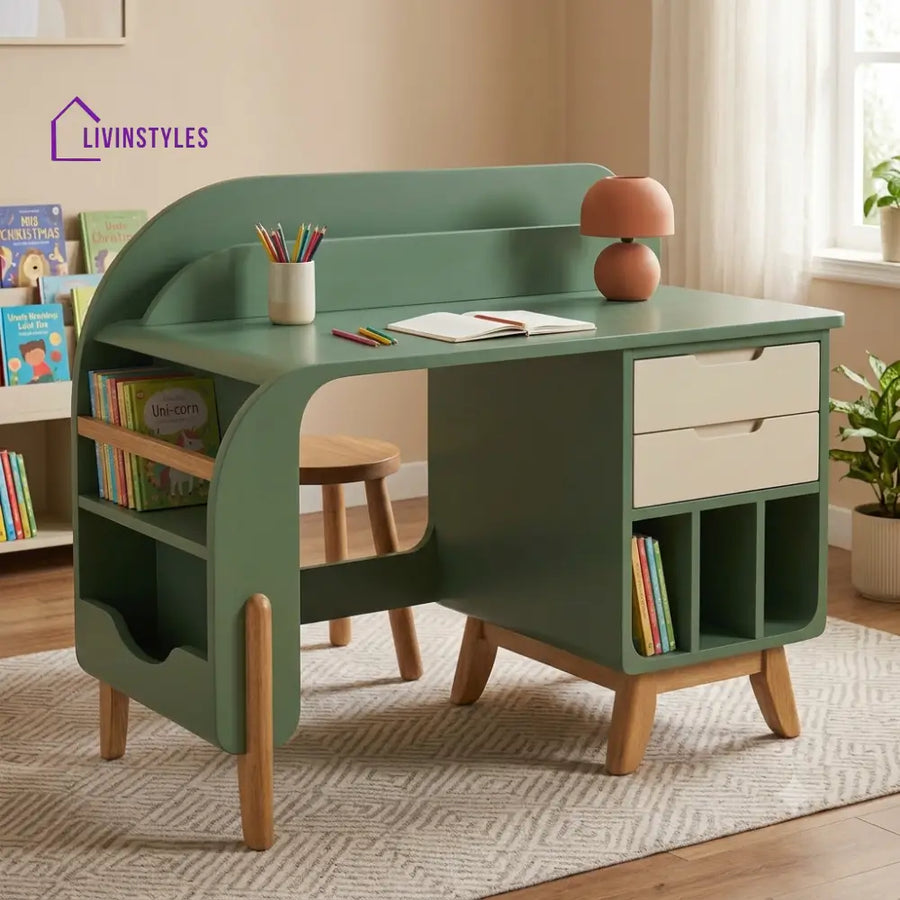 Aahana Mango Wood Kids Study Table | Study Table for Kids