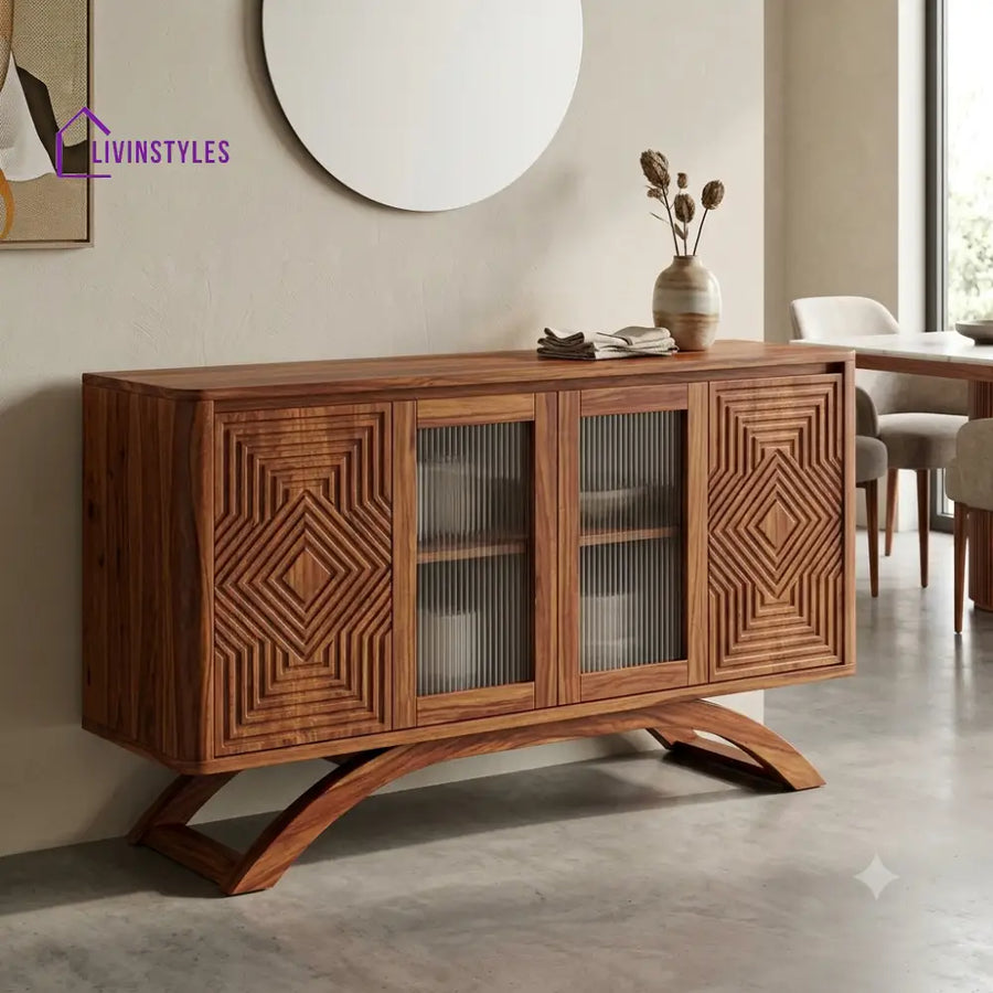 Aahana Premium Sheesham Wood Sideboard and Cabinet for Living Room