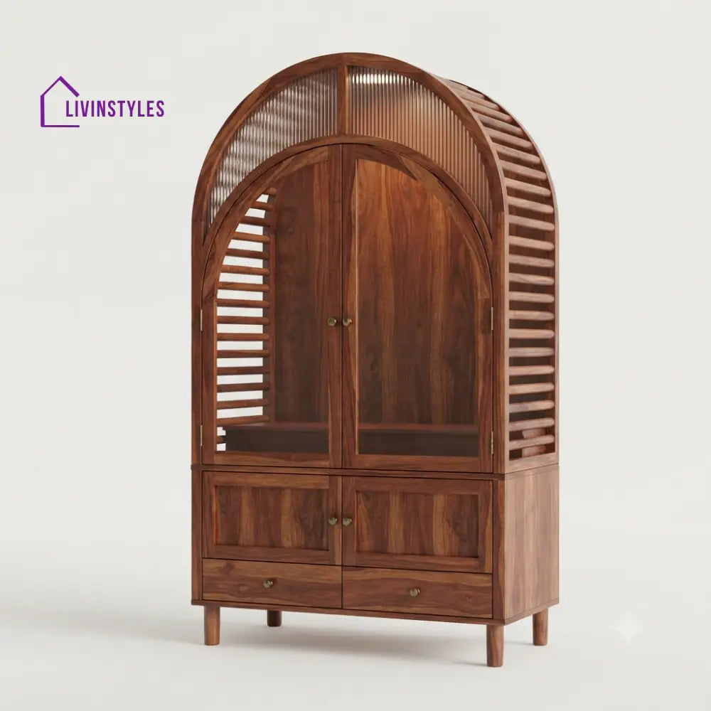 Aahana Premium Solid Wood Home Temple | Pooja Mandir for Home