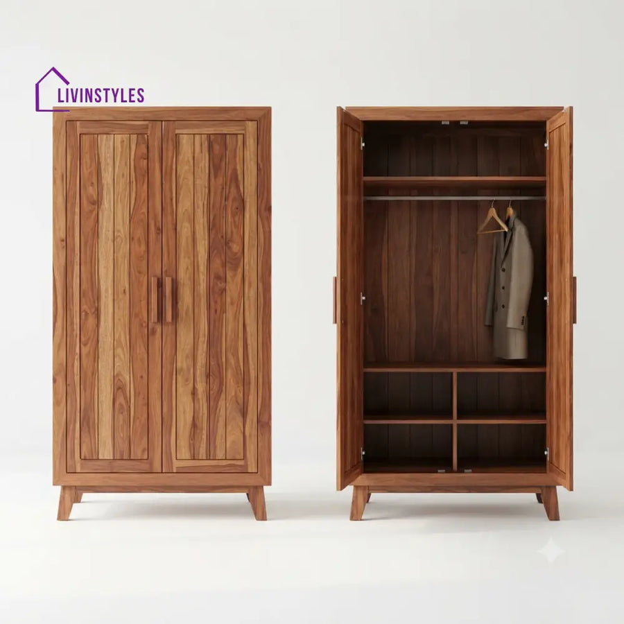 Aahana Wooden Wardrobe for Clothes | Cupboard for Clothes