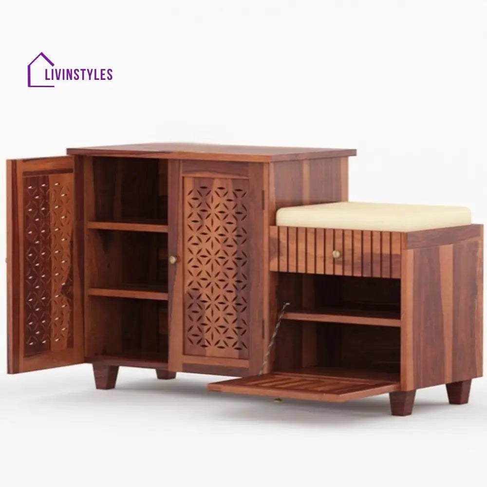 Aakesh Solid Wood Shoe Rack