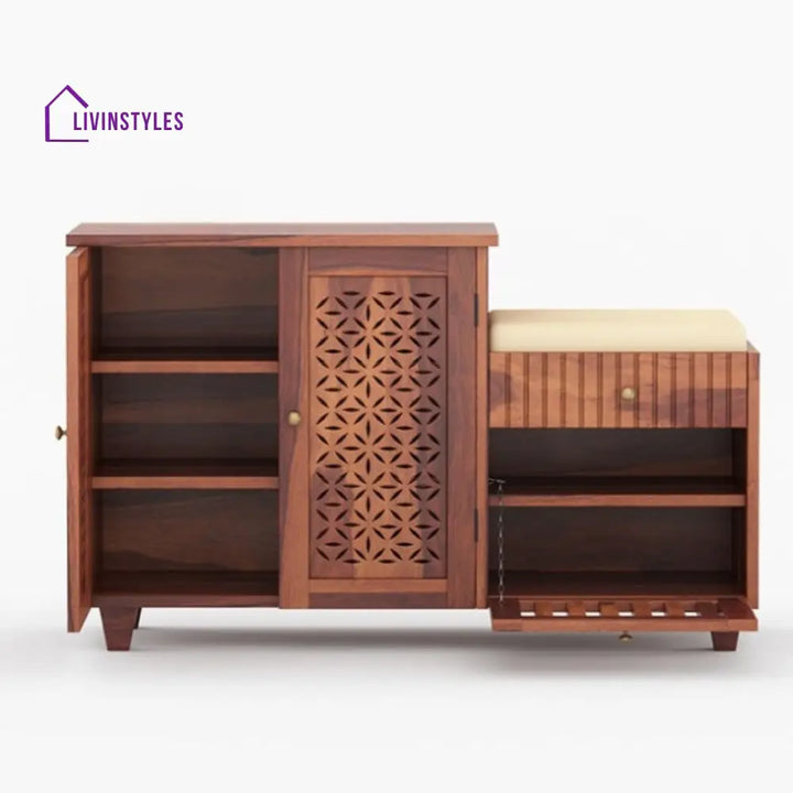 Aakesh Solid Wood Shoe Rack