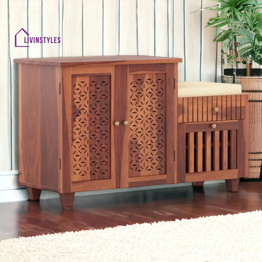 Aakesh Solid Wood Shoe Rack