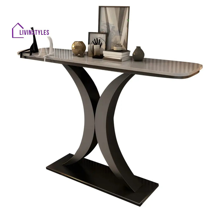Aakesh Stainless Steel Console Table for Living Room