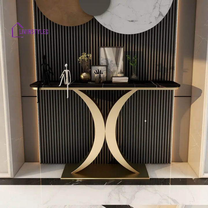 Aakesh Stainless Steel Console Table for Living Room
