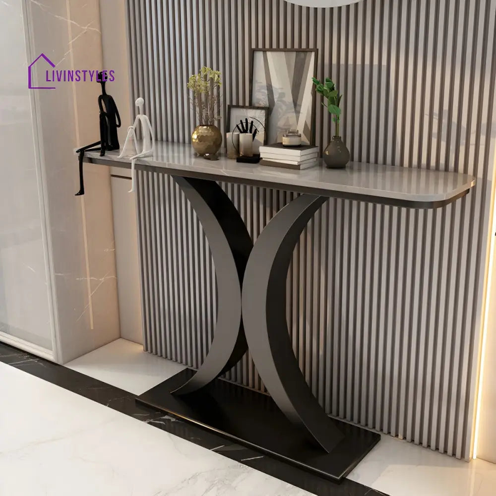 Aakesh Stainless Steel Console Table for Living Room