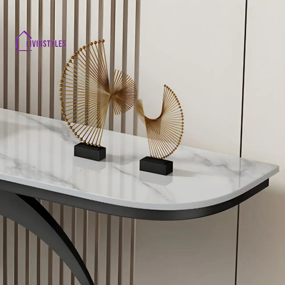 Aakesh Stainless Steel Living Room Console Table