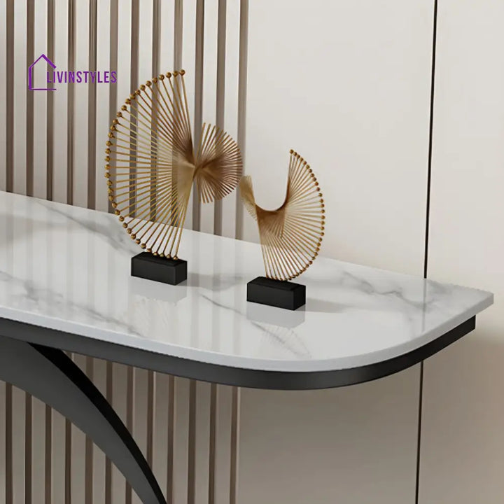 Aakesh Stainless Steel Living Room Console Table