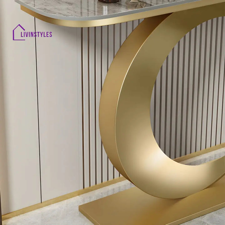 Aakesh Stainless Steel Living Room Console Table
