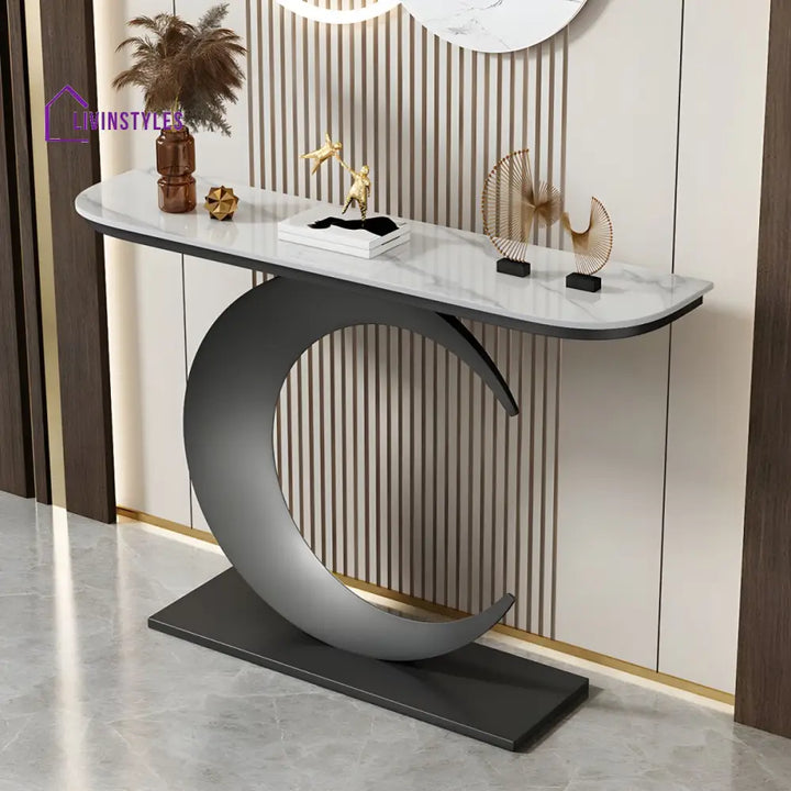 Aakesh Stainless Steel Living Room Console Table