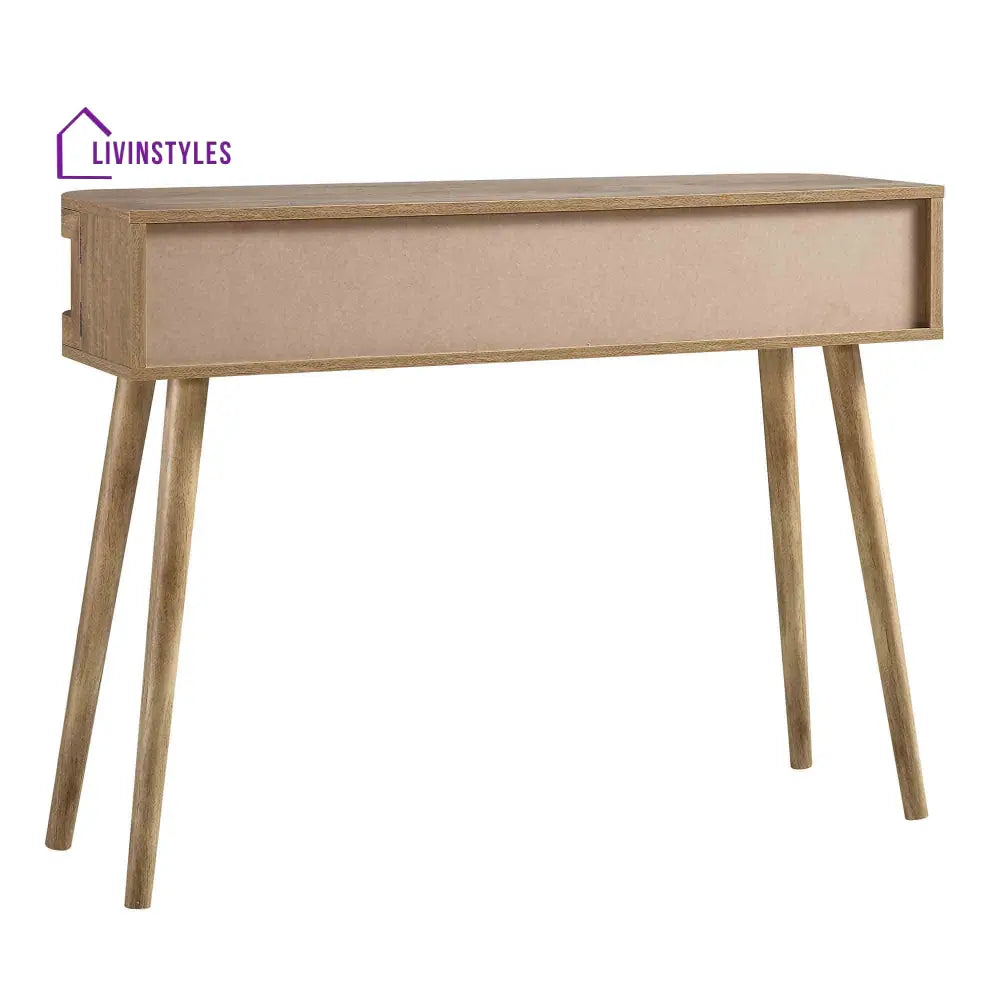 Izzy Curved Rattan 2-Door Table Natural Console Tables