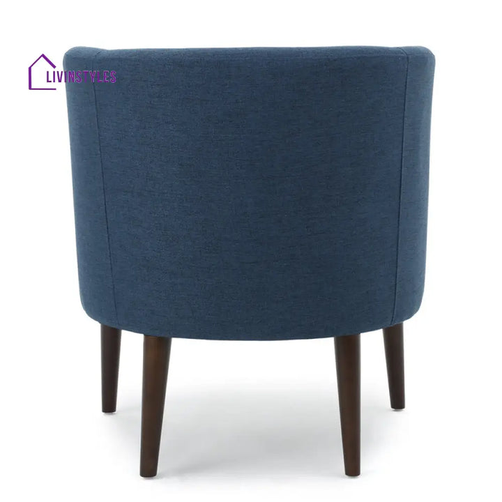 Aalia Solid Wood and Fabric Arm Chair | Living Room Chair | Lounge Chair