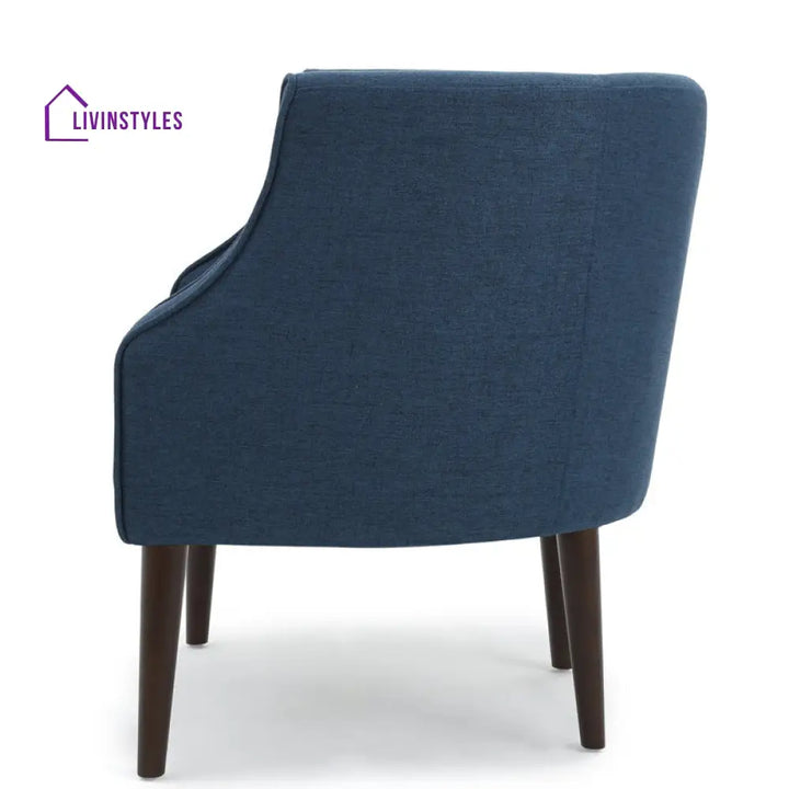 Aalia Solid Wood and Fabric Arm Chair | Living Room Chair | Lounge Chair