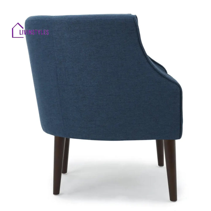 Aalia Solid Wood and Fabric Arm Chair | Living Room Chair | Lounge Chair