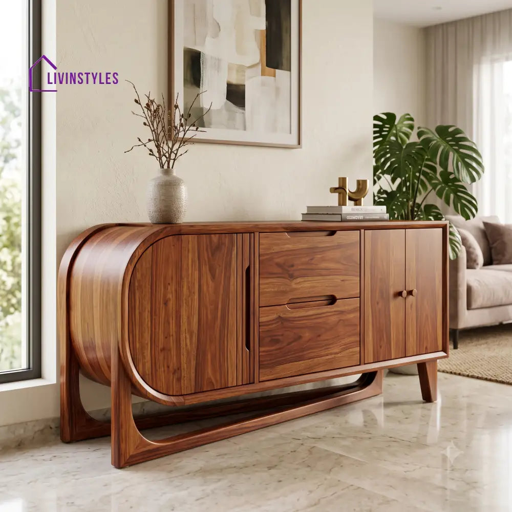 Aamani Premium Wooden Sideboard and Cabinet for Living Room