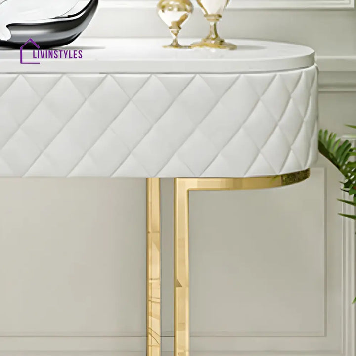 Aanvika Stainless Steel Living Room Console Table