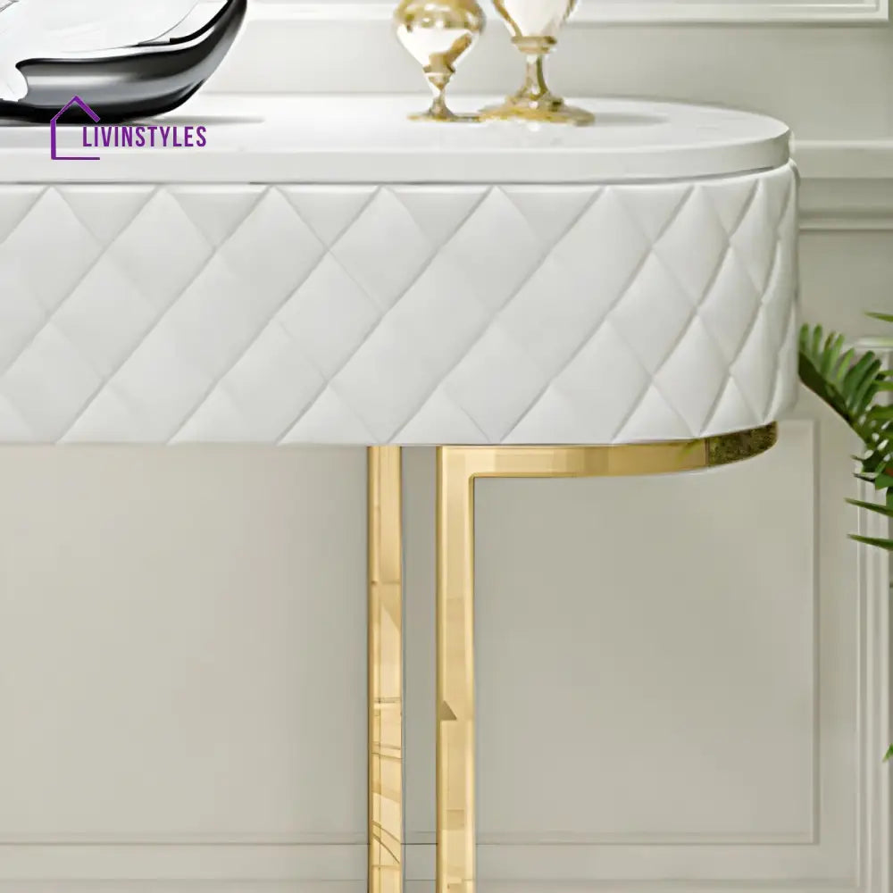 Aanvika Stainless Steel Living Room Console Table