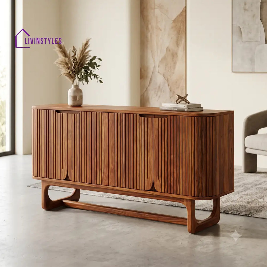 Aaradhya Premium Wooden Sideboard and Cabinet for Living Room