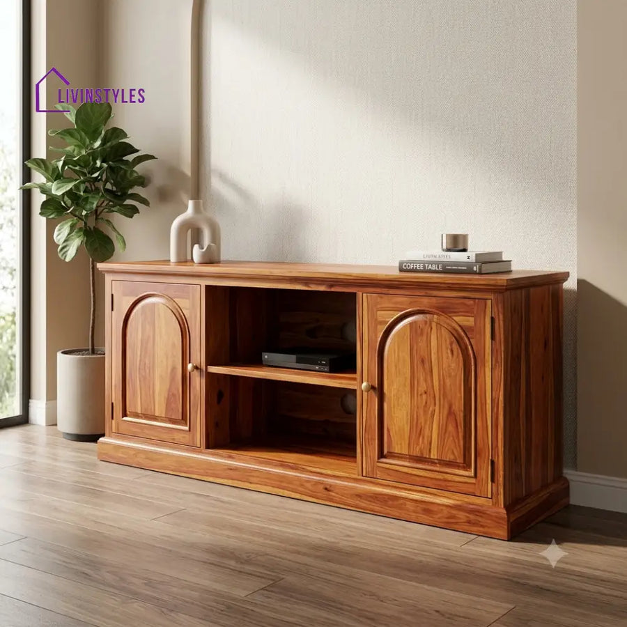 Aarav Solid Sheesham Wood Tv Unit for Living Room | Tv Cabinet | Tv Console