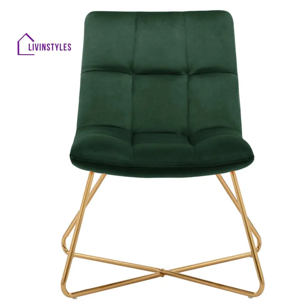Aaria Metal and Fabric Chair | Living Room Chair | Lounge Chair