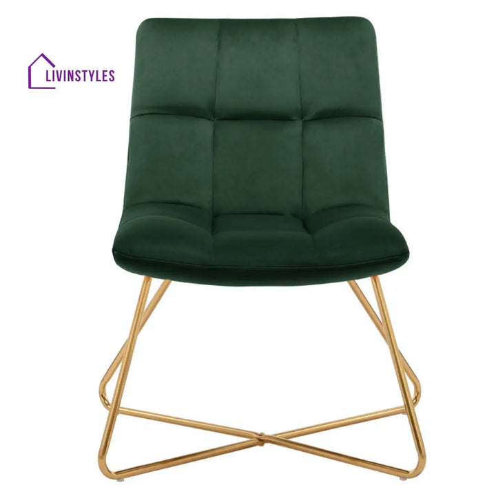 Aaria Metal and Fabric Chair | Living Room Chair | Lounge Chair