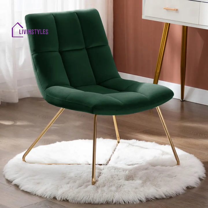 Aaria Metal and Fabric Chair | Living Room Chair | Lounge Chair