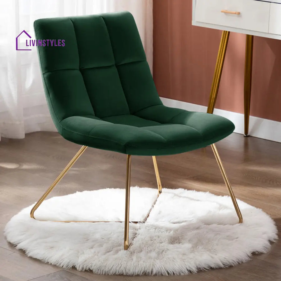 Aaria Metal and Fabric Chair | Living Room Chair | Lounge Chair