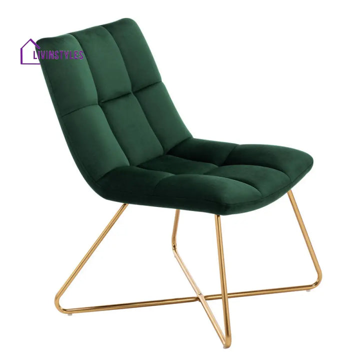 Aaria Metal and Fabric Chair | Living Room Chair | Lounge Chair