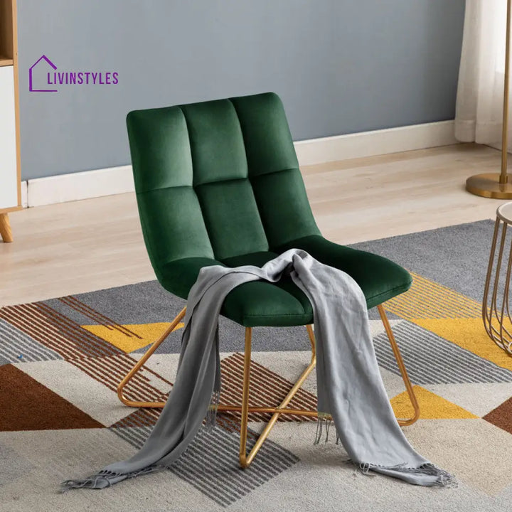 Aaria Metal and Fabric Chair | Living Room Chair | Lounge Chair