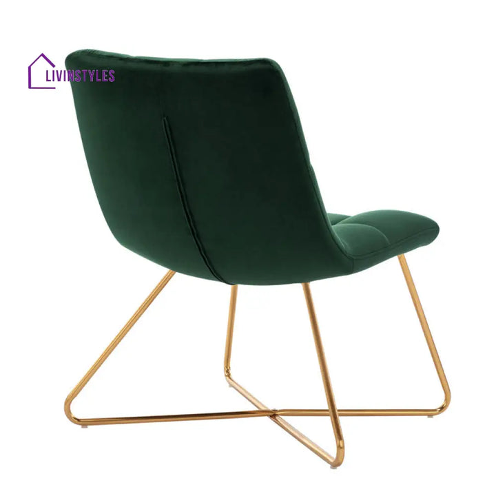 Aaria Metal and Fabric Chair | Living Room Chair | Lounge Chair