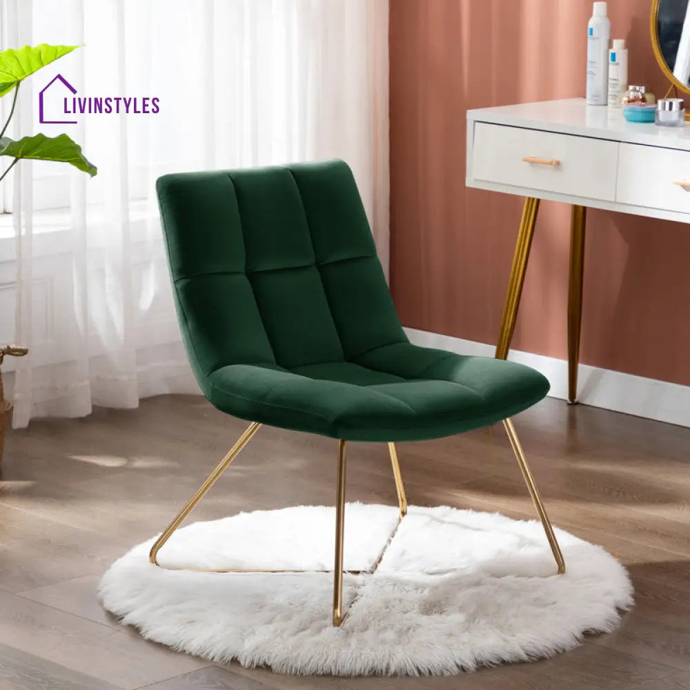 Aaria Metal and Fabric Chair | Living Room Chair | Lounge Chair