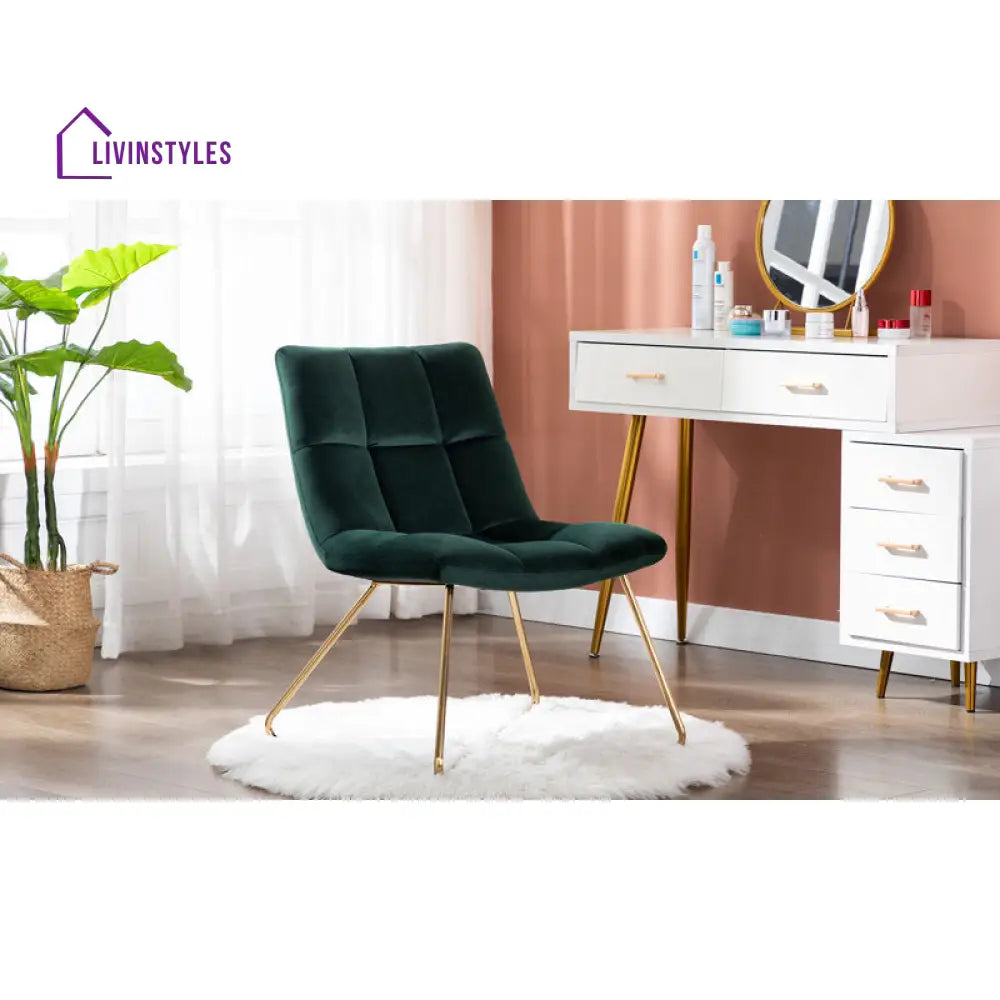 Aaria Metal and Fabric Chair | Living Room Chair | Lounge Chair